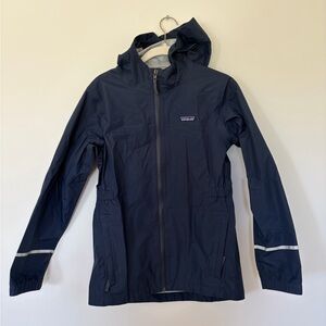 Patagonia rain jacket kids 14 navy
